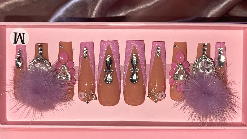 Pink Coffin Press-on Nails