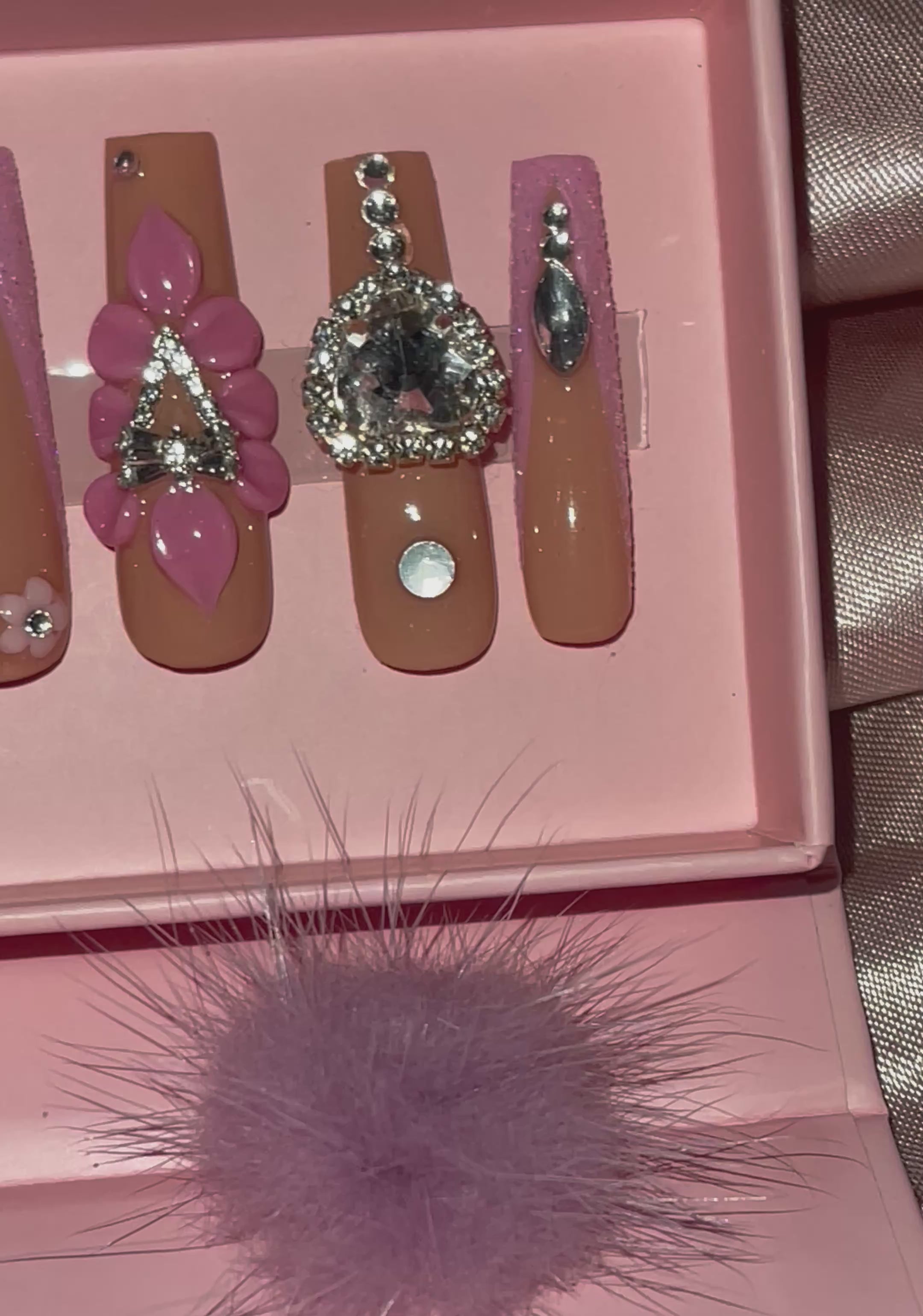 Pink Coffin Press-on Nails