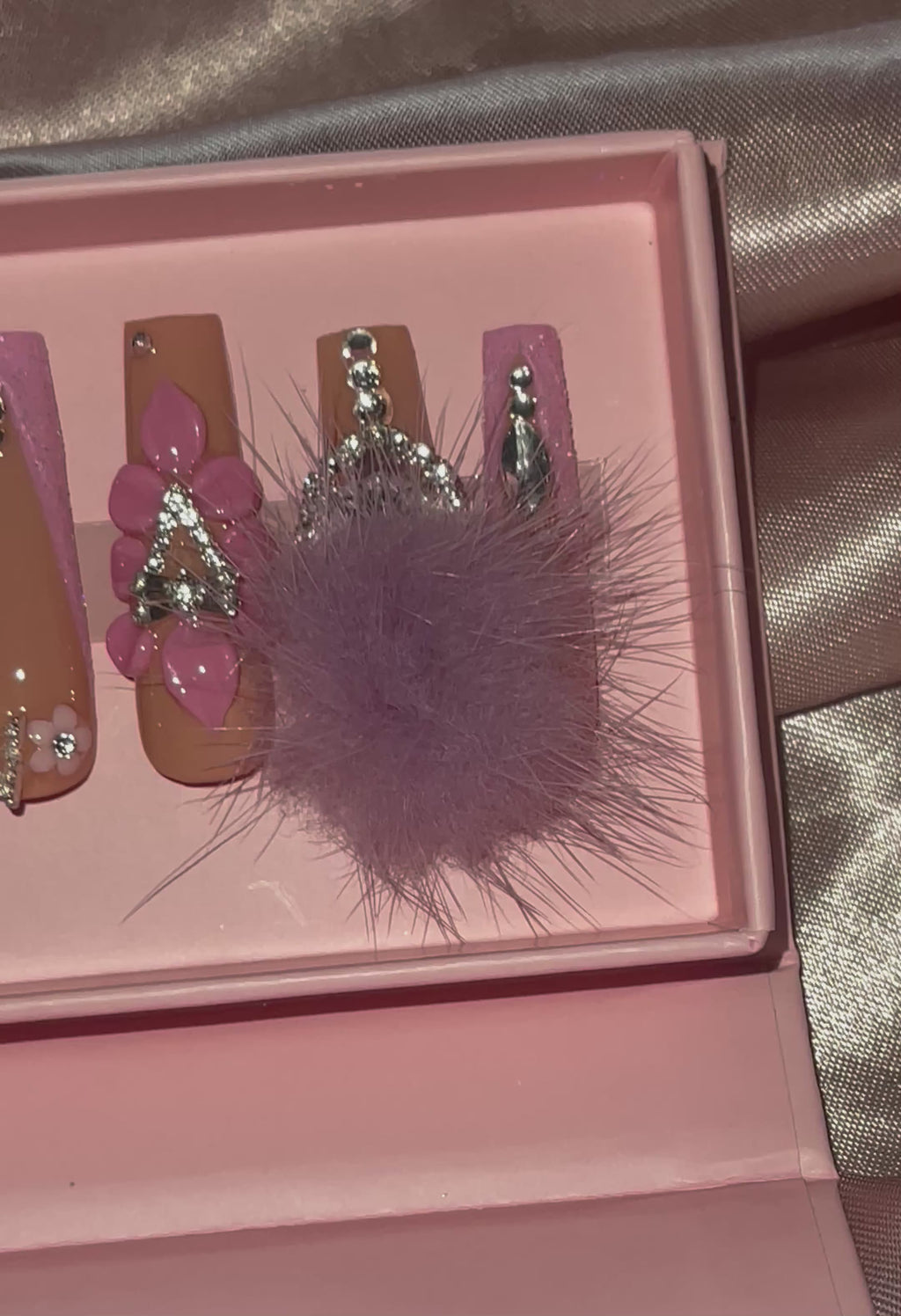 Pink Coffin Press-on Nails